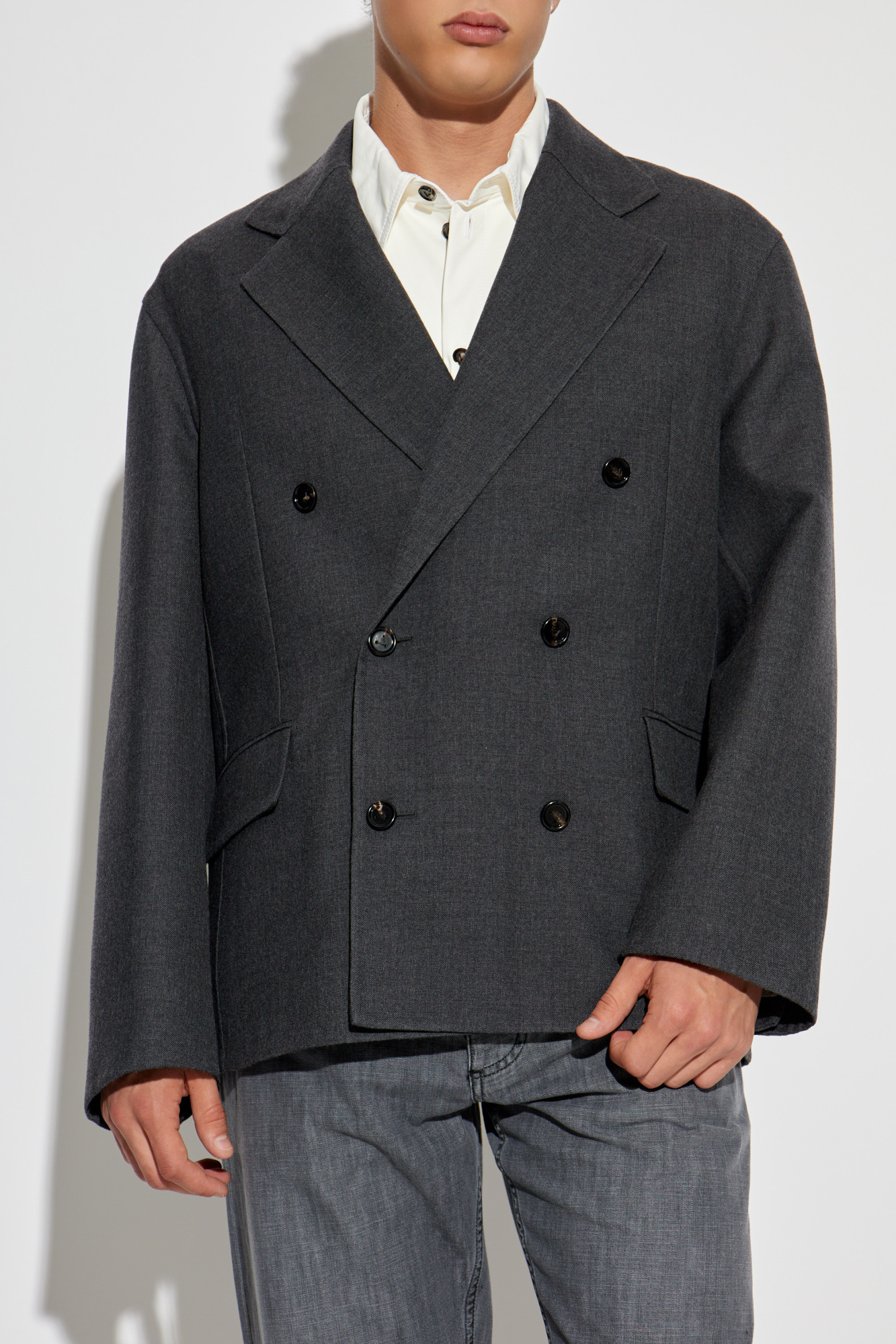 Bottega Veneta Wool double-breasted blazer | Men's | Vitkac